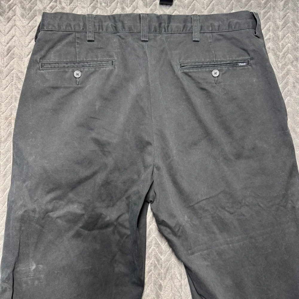 Polo Ralph Lauren Chinos 34/34 Black Excellent Classic Fit Cotton Twill (2101)
